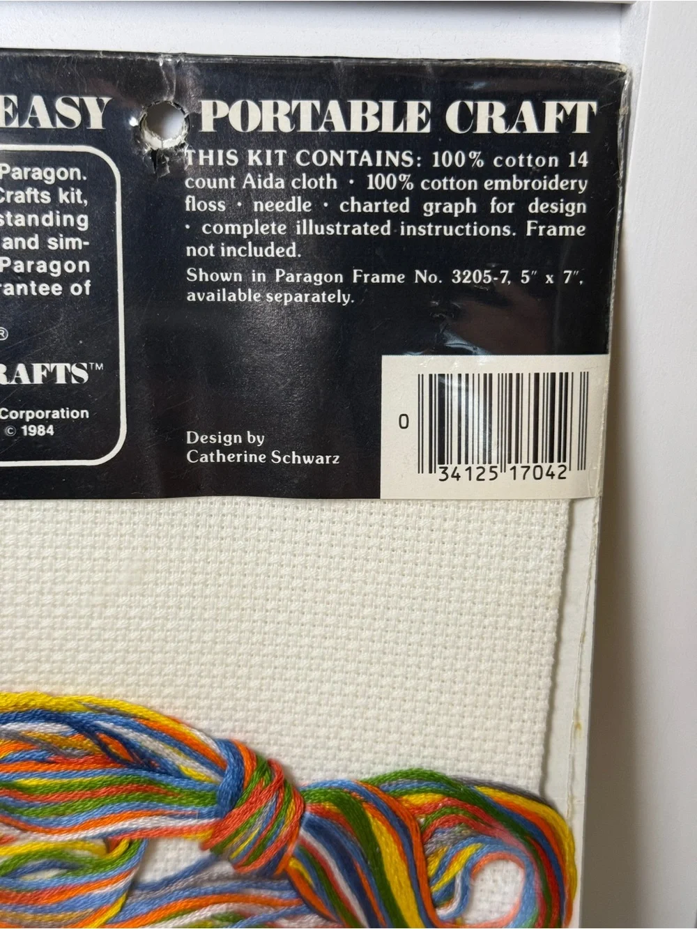 Home Decor Mother Goose Cross Stitch 1984 Craft Kit 7042 Made In New York USA